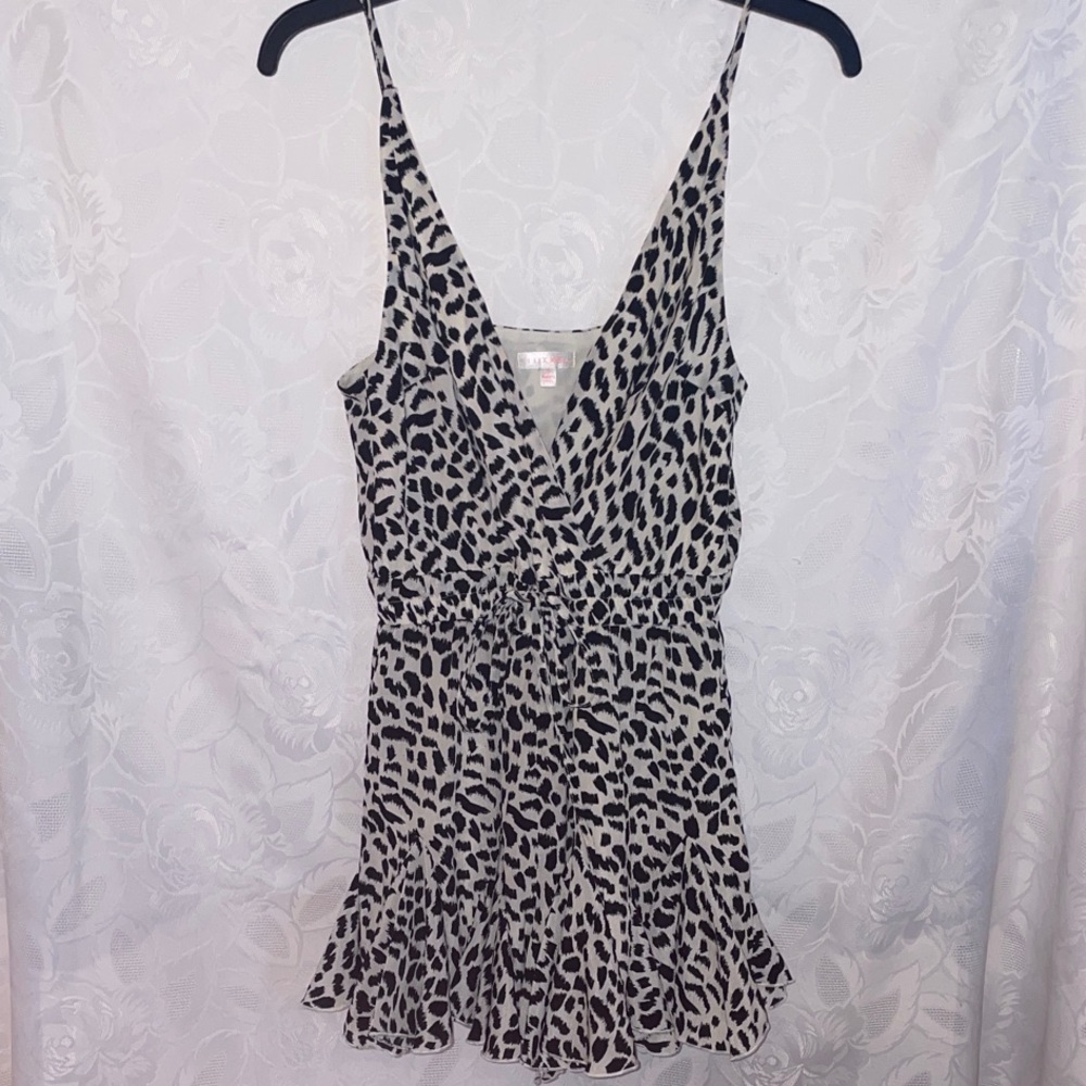 Luxxel Leopard Print Romper